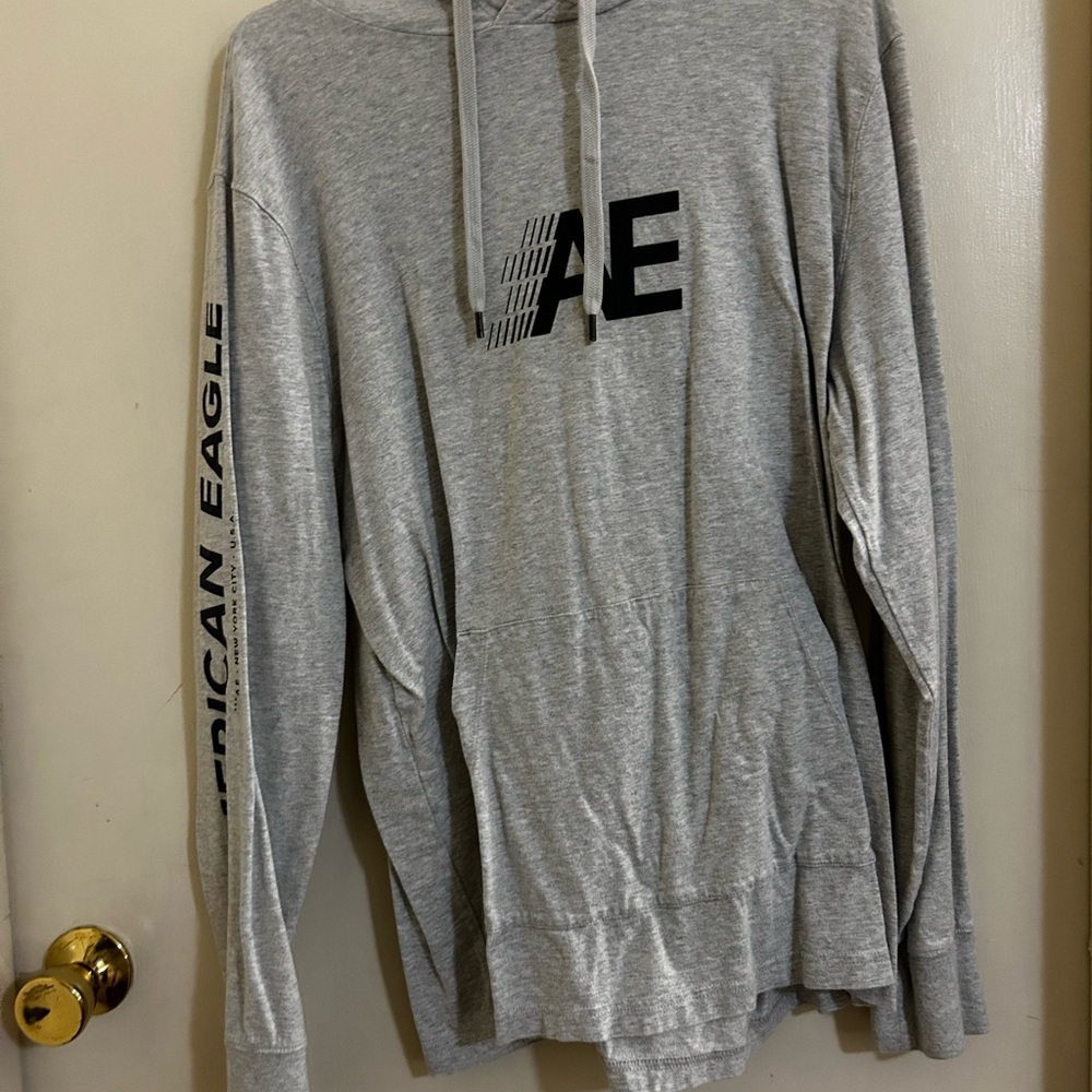 American Eagle Outfitters Light Gray Hoodie